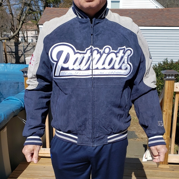 New England Patriots suede leather jacket - Picture 1 of 7
